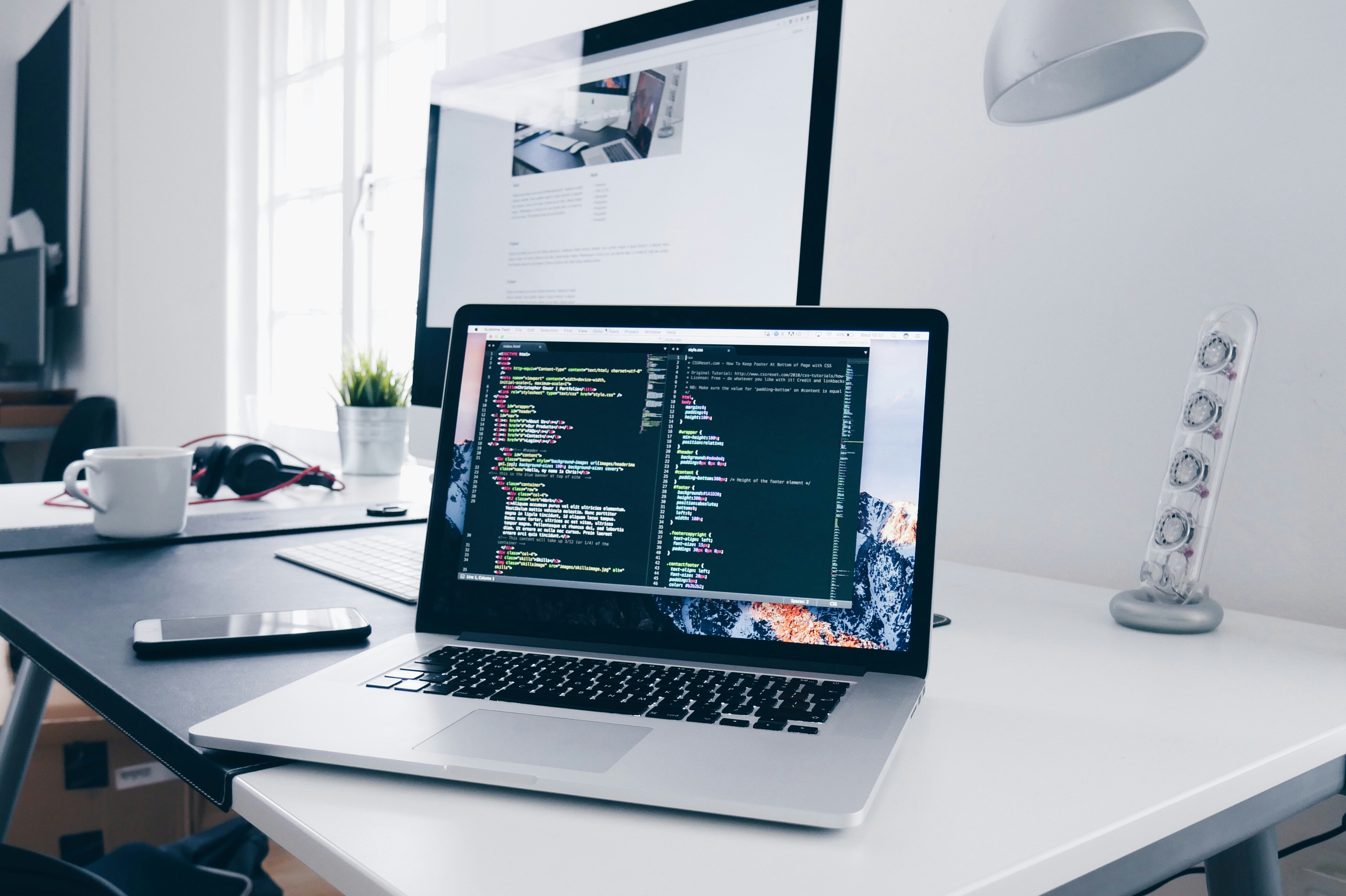 Developer working on a system build